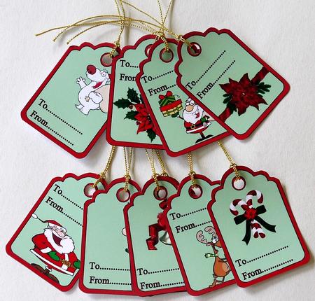 Set of Ten Christmas Tags by Selina Dittmann