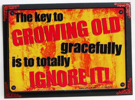 A5 Fun Novelty Senior Moment Saying Scallop Corner Side Stac by Selina Dittmann
