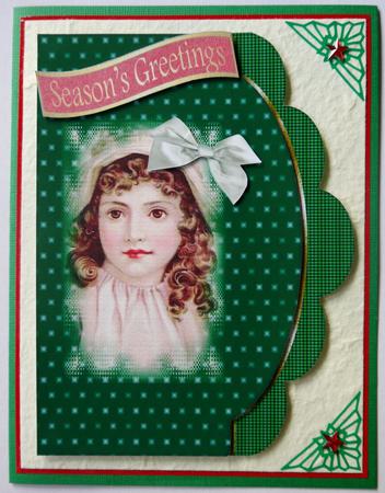 Vintage Girl in Green by Selina Dittmann