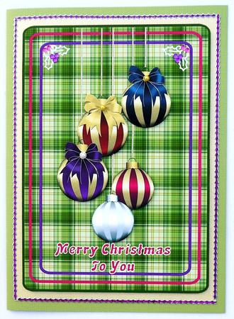 Baubles on Tartan by Selina Dittmann