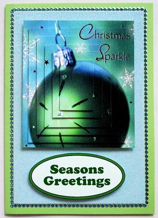 Christmas Green Baubles, Pyramids by Selina Dittmann