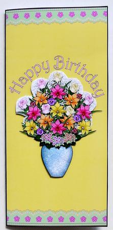 Voucher Card - Birthday Flowers by Selina Dittmann