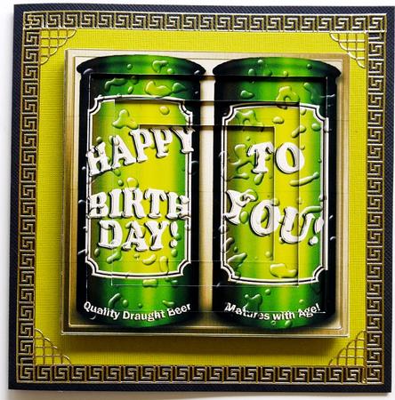 Birthday Beer Cans Tunnel Topper by Selina Dittmann