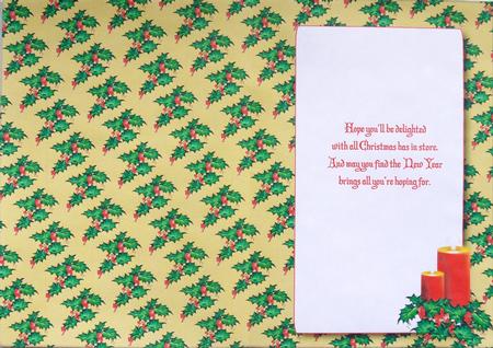 Christmas Candles Insert (dark Khaki) by Selina Dittmann
