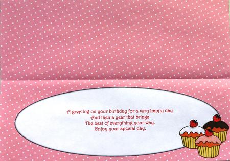 Cupcakes Insert for Large Dl (polka Dots) 3 by Selina Dittmann