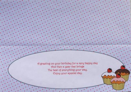 Cupcakes Insert for Large Dl (polka Dots) 6 by Selina Dittmann