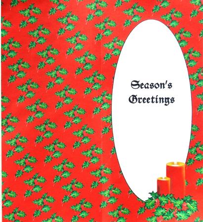 Christmas Candles Insert for Dl (red 2) by Selina Dittmann