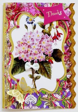 Hydrenga Bracket Wavy Edge Card by Selina Dittmann