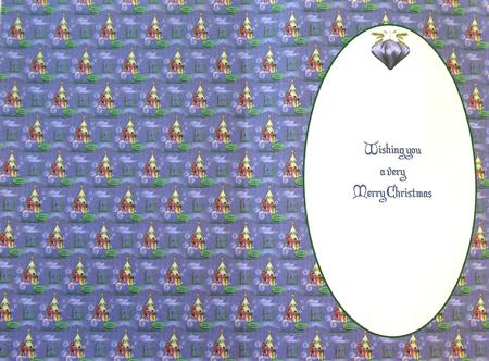Christmas Tree with Blue Background Is by Selina Dittmann