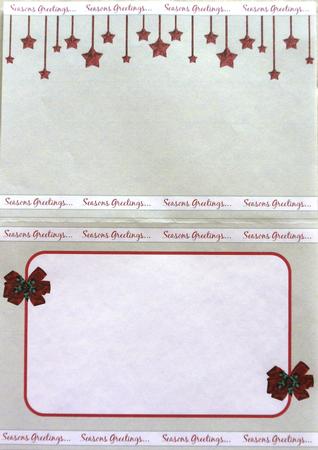 Glitter Stars A5 Tentfold Card Insert by Selina Dittmann