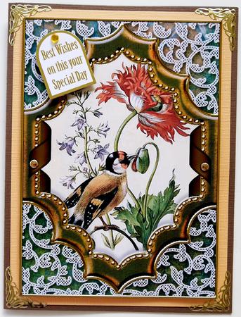 Nector Bird Ornate A4 Picture Topper Sheet by Selina Dittmann