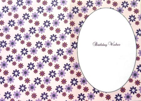 Purple Flowers Insert (misty Rose) by Selina Dittmann