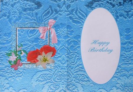 Roses and Lily Birthday Insert by Selina Dittmann