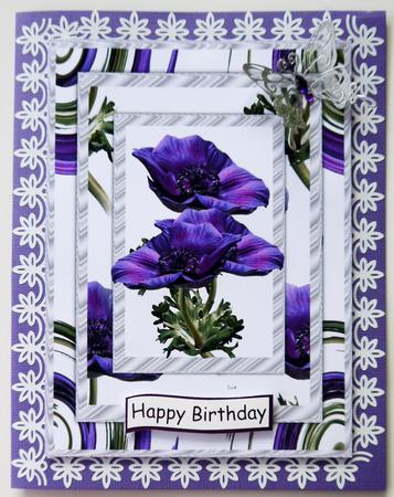 Anemone A4 Card Front 2 by Selina Dittmann