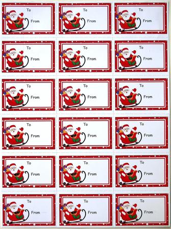 Santa Christmas Gift Tags by Selina Dittmann