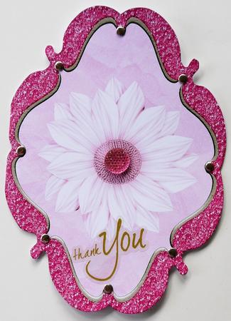 Daisy on Pink Glitter Bracket by Selina Dittmann