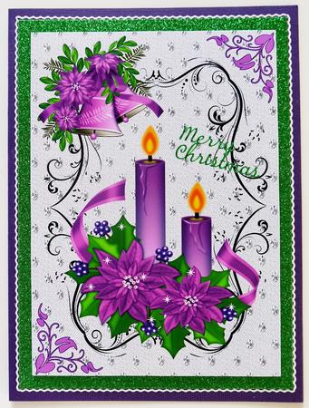 Lovely Traditional Candels A4 Topper by Selina Dittmann