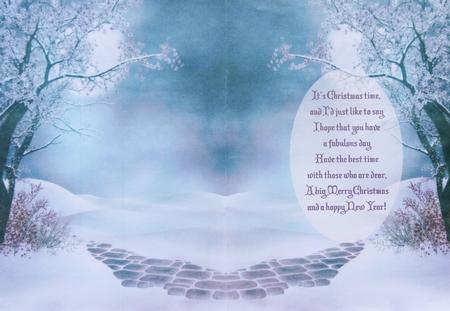 Magical Winter Trees It's Christmas Time Insert 3 by Selina Dittmann