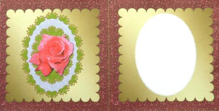 Rose in Oval Frame Insert 4 by Selina Dittmann