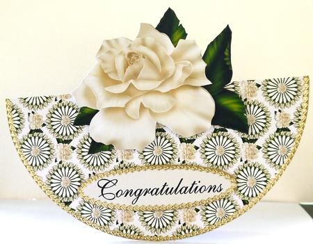 Ivory Rose Wobble Card by Selina Dittmann