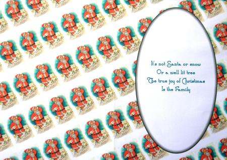 Vintage Santa Insert by Selina Dittmann