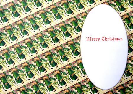 Vintage Santa with Holly Insert 2 by Selina Dittmann