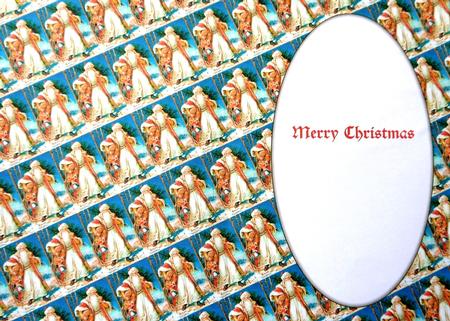 Vintage Santa Carrying Tree Insert 2 by Selina Dittmann