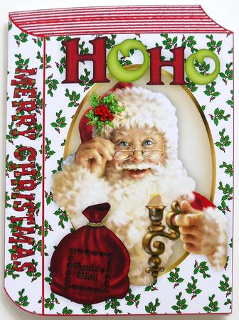 Santa with His Mail on Folded Book by Selina Dittmann
