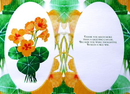 Orange Posy Insert by Selina Dittmann