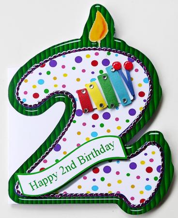2nd Birthday Candle Card by Selina Dittmann