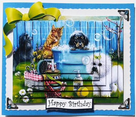 Cats and Dogs Taking a Bath, Pyramids by Selina Dittmann