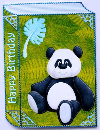 Cuddly Panda on Leaf Backing Paper Book by Selina Dittmann