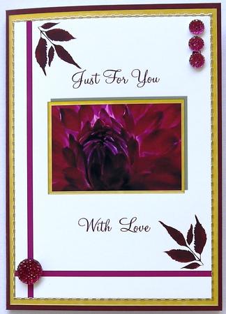 Dahlia with Love Quick Card by Selina Dittmann