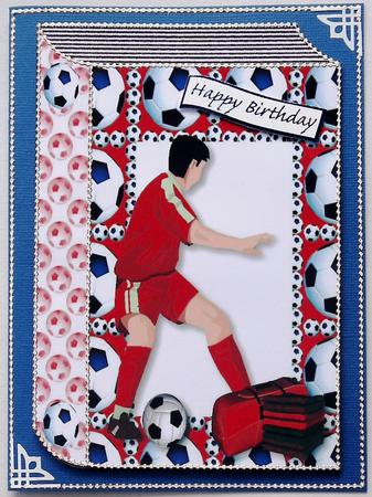 Footballer in Red A4 Book by Selina Dittmann