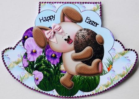 Easter Rabbit with His Easter Egg Wobble by Selina Dittmann