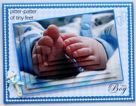 Baby Boy Feet Pyramid by Selina Dittmann