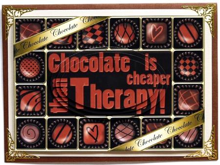 A5 Chocolate Greetings Oval Pyramage Topper by Selina Dittmann