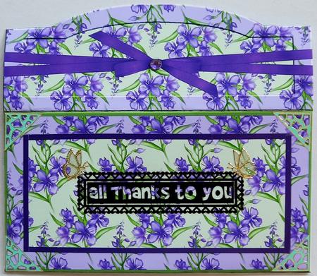 Lavender Floral Gift Card Money Holder Envy by Selina Dittmann