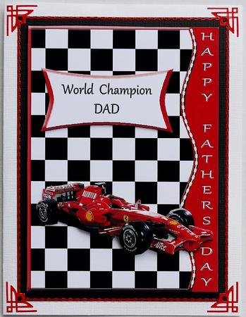 Racing Car - Red - Fathers Day by Selina Dittmann