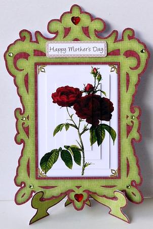 Beautiful Red Roses Frame & Stand by Selina Dittmann