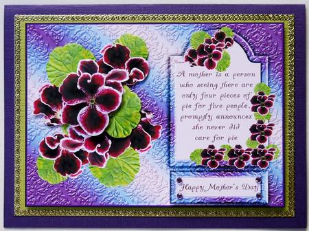 Mother Definition with Pelargonium / Geranium by Selina Dittmann