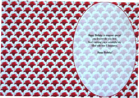 Red Hibiscus Insert by Selina Dittmann