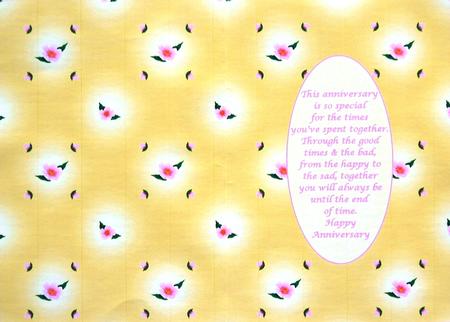 Pretty Floral Anniversary Insert by Selina Dittmann