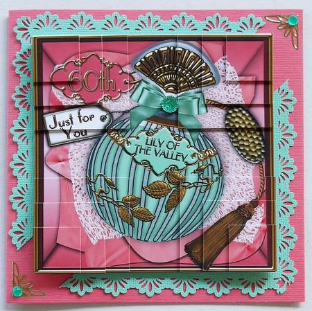Lily of the Valley 60th Birthday 5in Corner Stacker by Selina Dittmann