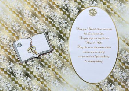 White Lace on Gold and a Bible Is by Selina Dittmann