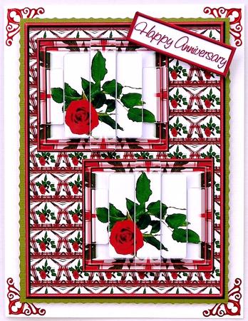 Red Rose Double Panel by Selina Dittmann