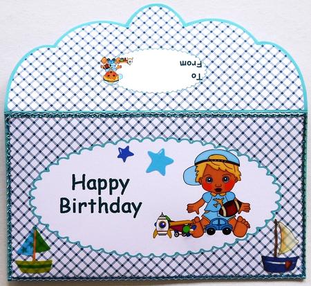 Boy with Toys Light Skin, Moneywallet by Selina Dittmann