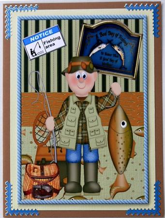 Gone Fishin A4 by Selina Dittmann