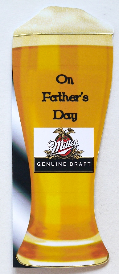 Fathers Day Beer Shaped Card by Selina Dittmann