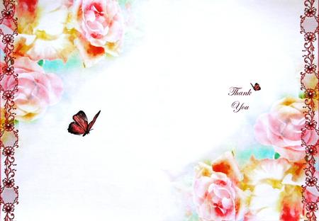 Thank You Floral Insert by Selina Dittmann